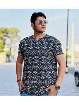 تیشرت کره ای یقه کوبایی کد 2626